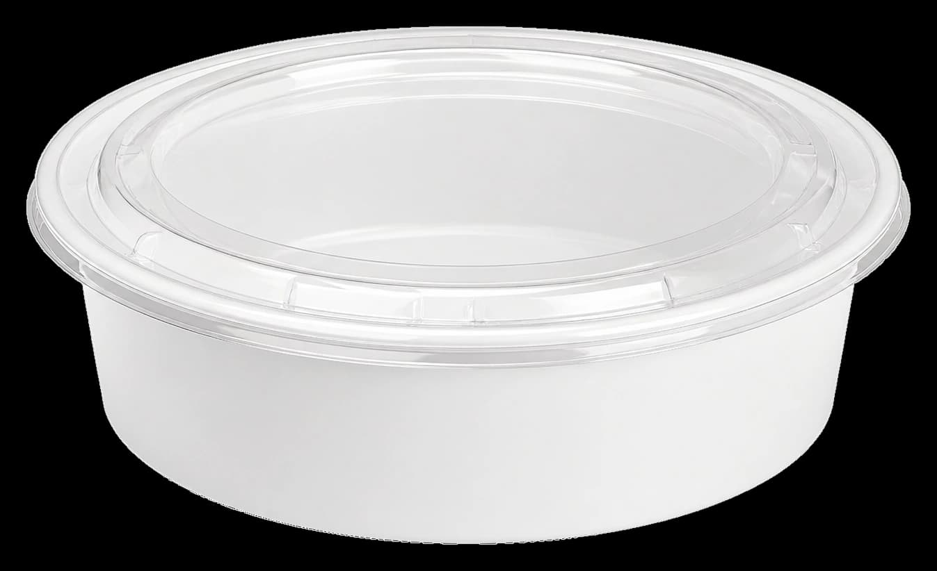 Round Container - White
